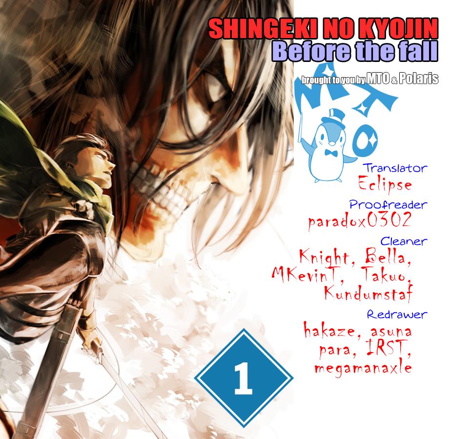 Attack On Titans - Before The Fall - Chương 1