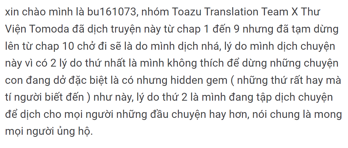 Goodbye Declaration [ update chap 10 ] - Chương 10