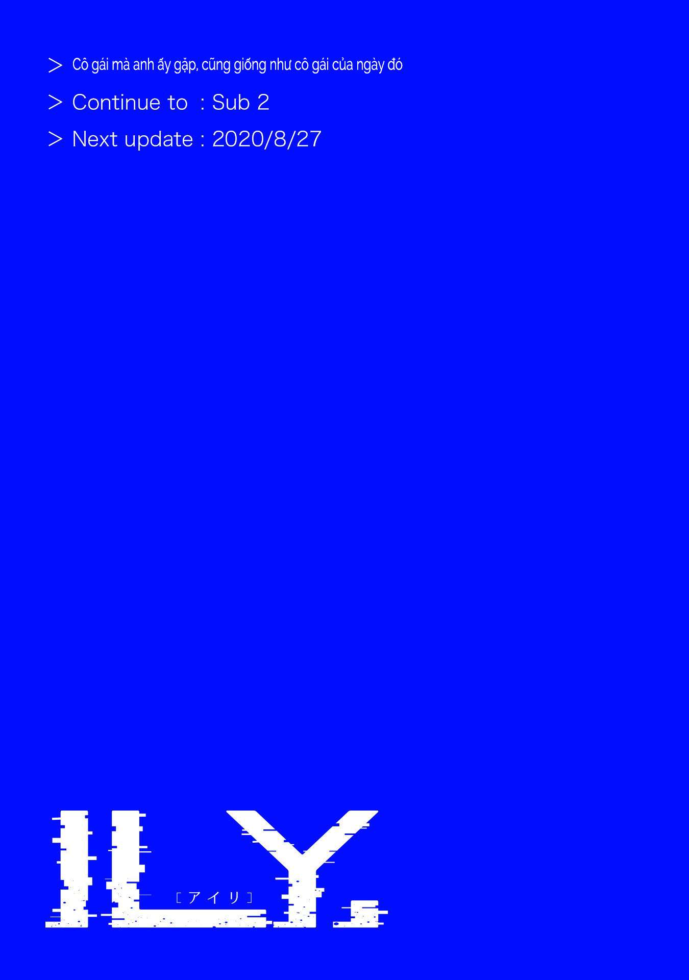 ILY. - Chương 1