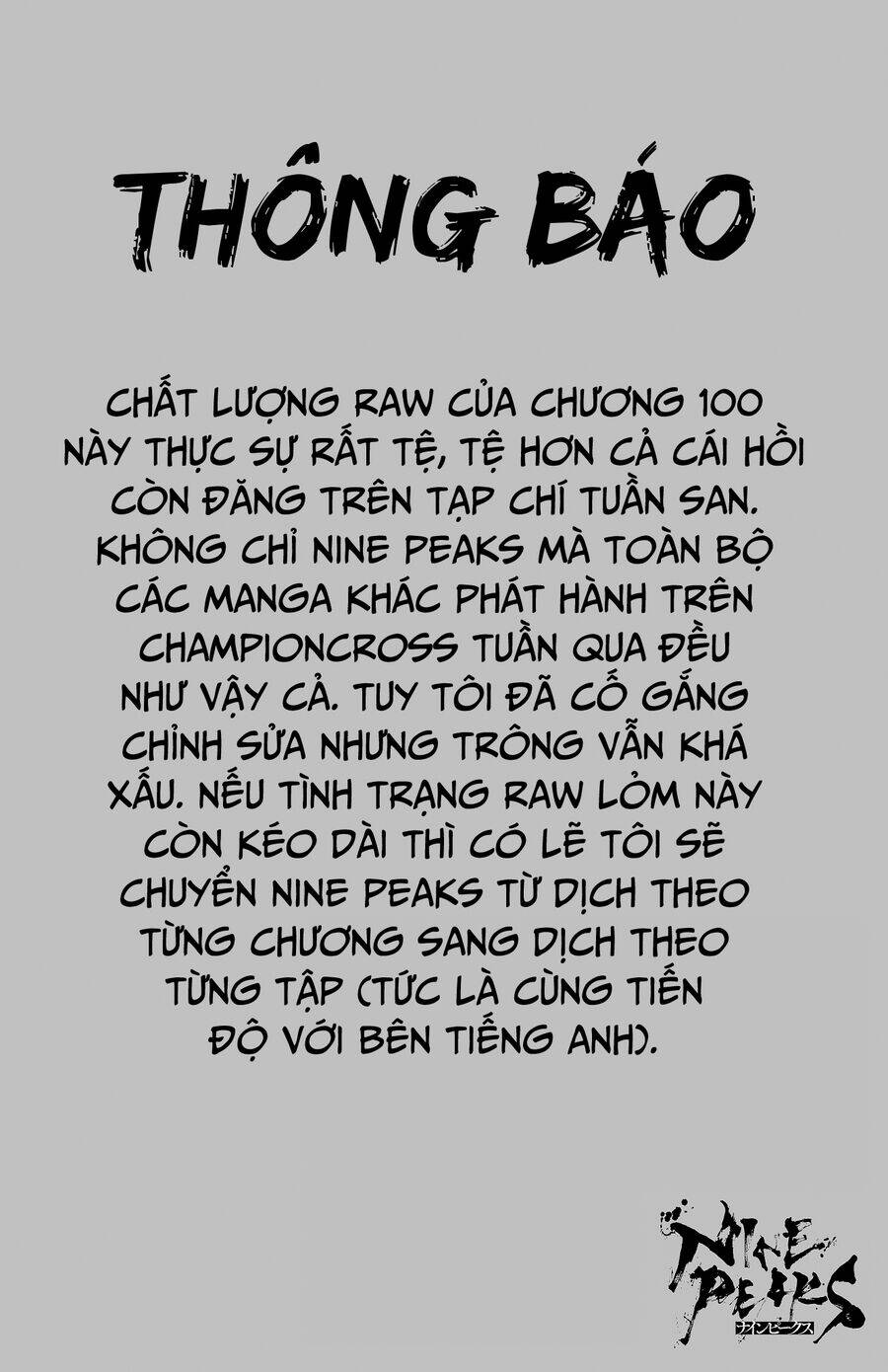 Nine Peaks - Chương 100