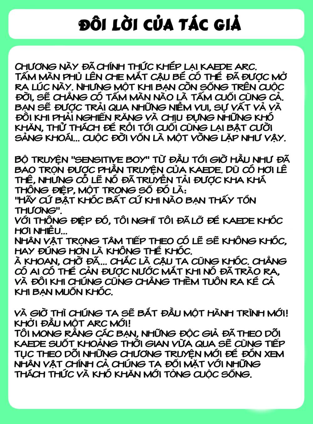 Sensitive Boy - Chương 35