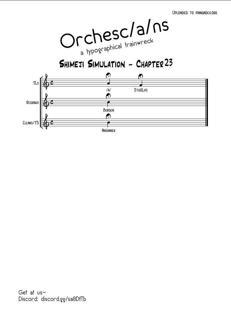 Shimeji Simulation - Chương 23