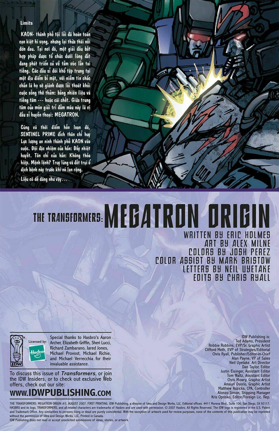 The Transformers: Megatron Origin - Chương 3