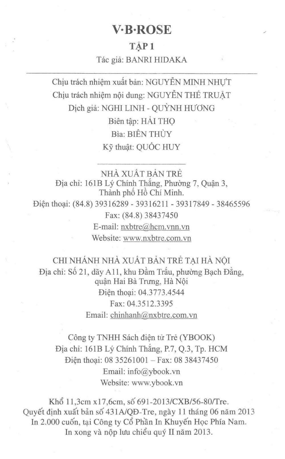 V.b.rose - Chương 1