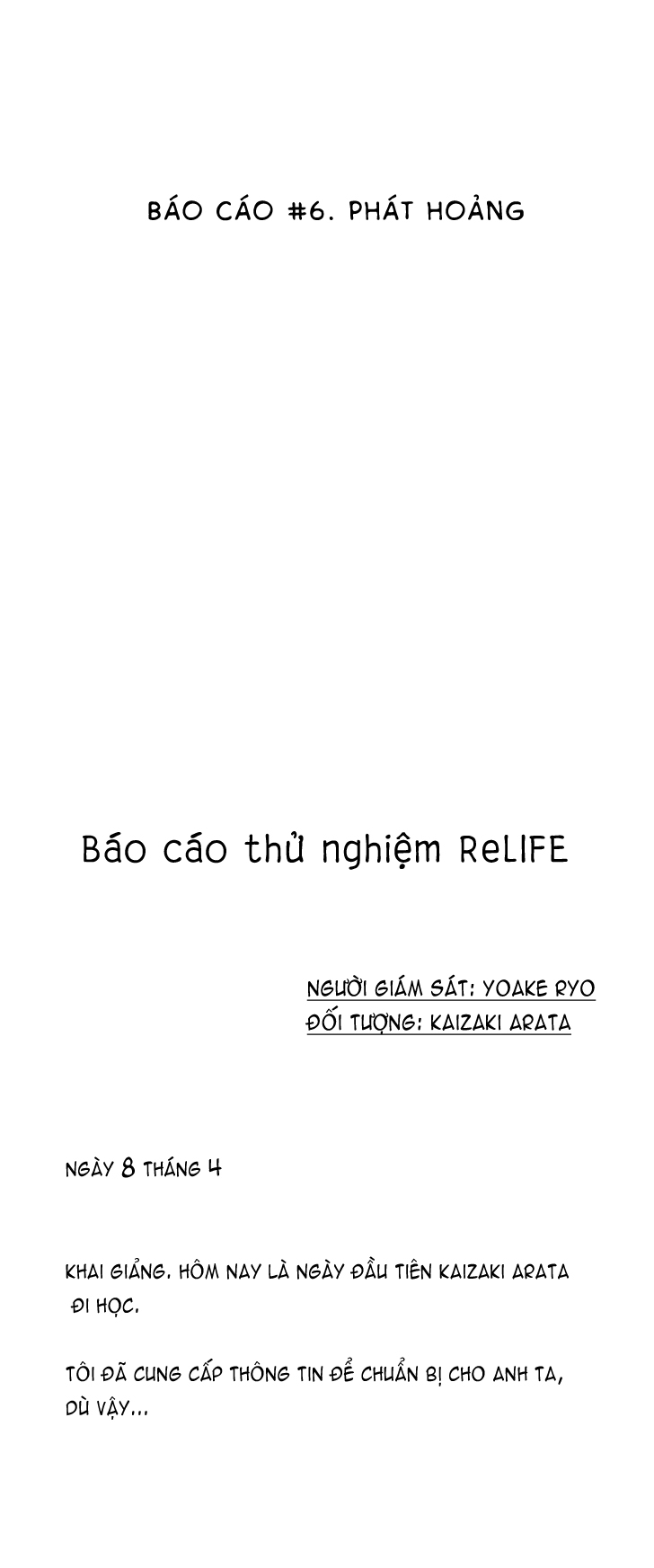 Relife - Chương 6